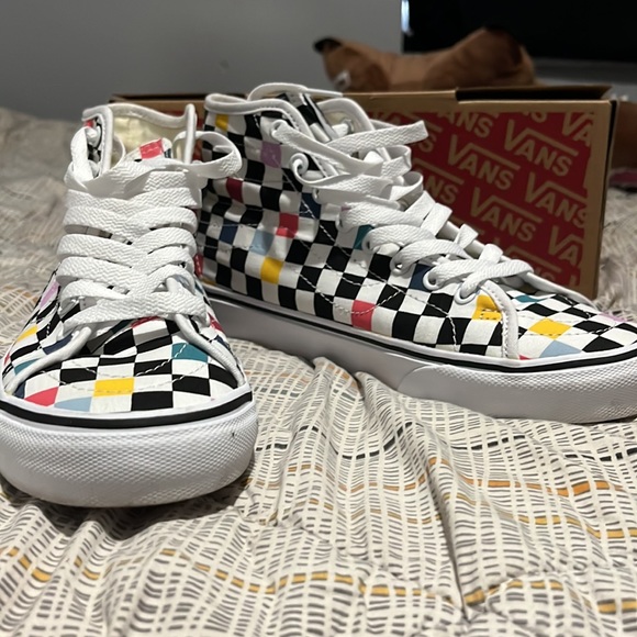 Checkered High Top Vans - Picture 3 of 3